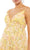 Ieena Duggal - 67895I V Neck Floral Baby Doll Dress Holiday Dresses