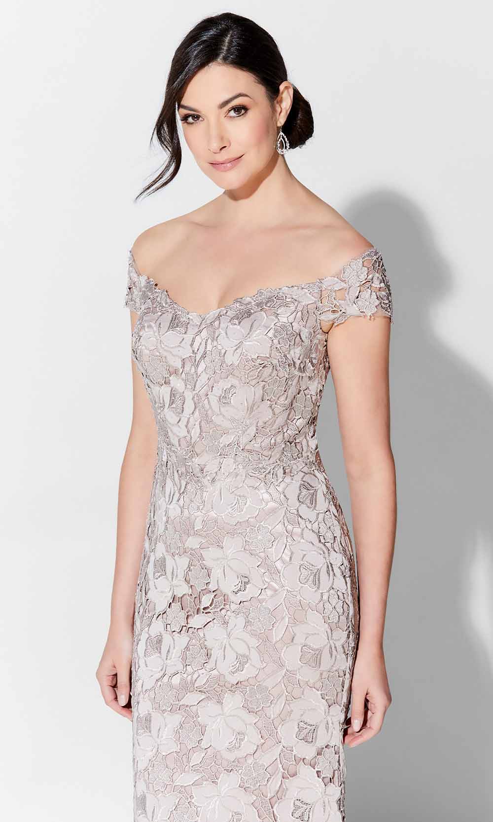 Ivonne D 122D65 - Embroidered Crepe Laced Evening Gown 20 / Mink - Shop Ivonne D dresses on Couture Candy at CoutureCandy.com Ivonne D 122D65 - Embroidered Crepe Laced Evening Gown 20 / Mink - Shop Ivonne D dresses on Couture Candy at CoutureCandy.com