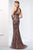 Ivonne D for Mon Cheri - 218D27 Beaded Lace Sheer Halter Fitted Dress Evening Dresses