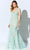 Ivonne D for Mon Cheri ID907 - Sleeveless Mermaid Long Gown Special Occasion Dress 4 / Aqua/Nude