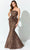 Ivonne D ID921 - Strapless Embroidered Evening Gown Prom Dresses 4 / Bronze