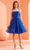 J'Adore Dresses J22088 - Lace-Up Back Cocktail Dress Special Occasion Dress 2 / Royal