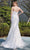J'Adore - J19008 Strapless Embellished Sheath Gown Evening Dresses