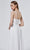 J'Adore - J19025 Flowy V Neck A-line Dress Special Occasion Dress