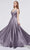 J'Adore - J19025 Flowy V Neck A-line Dress Special Occasion Dress