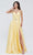 J'Adore - J20002 Brooch-Accent Satin Gown Special Occasion Dress