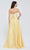 J'Adore - J20002 Brooch-Accent Satin Gown Special Occasion Dress