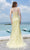 J'Adore - J20007 Lace Ornate Gown with Slit Special Occasion Dress