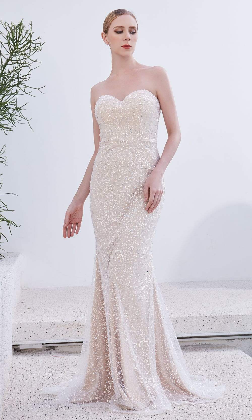 J'Adore Dresses - JM106 Strapless Sweetheart Glass Beaded Gown Couture Candy J'Adore Dresses - JM106 Strapless Sweetheart Glass Beaded Gown Couture Candy