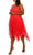 J Taylor - 1312M Lace V Neck High Low A-line Dress Cocktail Dresses