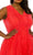 J Taylor - 1312M Lace V Neck High Low A-line Dress Cocktail Dresses