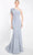 Janique 23007 - One Shoulder Mermaid Evening Gown Special Occasion Dress 2 / Soft Blue