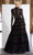 Janique - K7031 Long Sleeve High Neck Lace A-Line Gown Evening Dresses