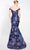 Janique P23002 - Asymmetrical Trumpet Evening Gown Special Occasion Dress