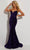 Jasz Couture 7410 - Sequin Strapless Evening Dress Special Occasion Dress 000 / Purple