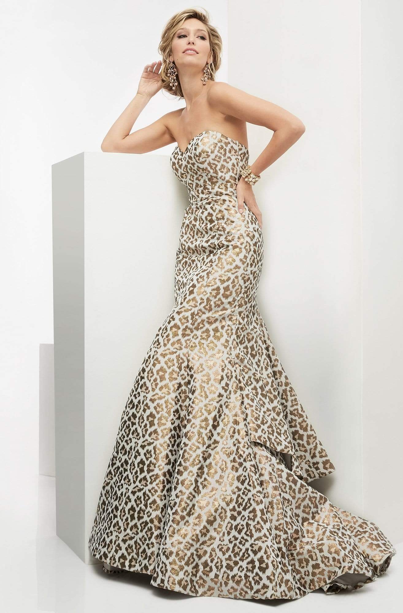 Jasz Couture - Leopard Sweetheart Mermaid Gown 5911 Couture Candy Jasz Couture - Leopard Sweetheart Mermaid Gown 5911 Couture Candy