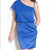Jessica Simpson - JS1R3164 One Shoulder Flutter Sleeve Cocktail Dress Party Dresses 0 / Blue