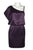 Jessica Simpson - JS1R3164 One Shoulder Flutter Sleeve Cocktail Dress Party Dresses 0 / Purple