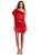 Jessica Simpson - JS1R3164 One Shoulder Flutter Sleeve Cocktail Dress Party Dresses