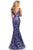 Johnathan Kayne - 2106 Sleeveless V Neck Sequin Velvet Mermaid Gown Evening Dresses