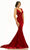 Johnathan Kayne - 2308 Fitted Trumpet Evening Dress Evening Dresses 00 / Red
