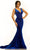 Johnathan Kayne - 2308 Fitted Trumpet Evening Dress Evening Dresses 00 / Royal
