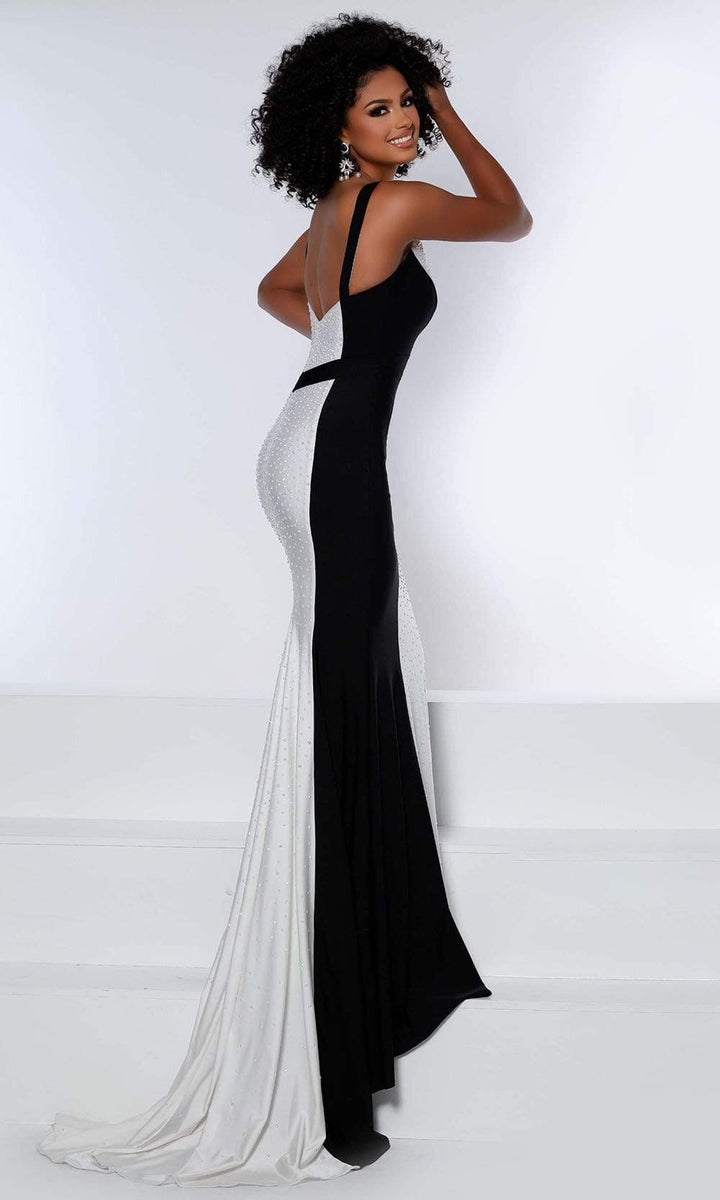 Johnathan Kayne - 8009 Fitted Lace Mermaid Gown with Train main image 1