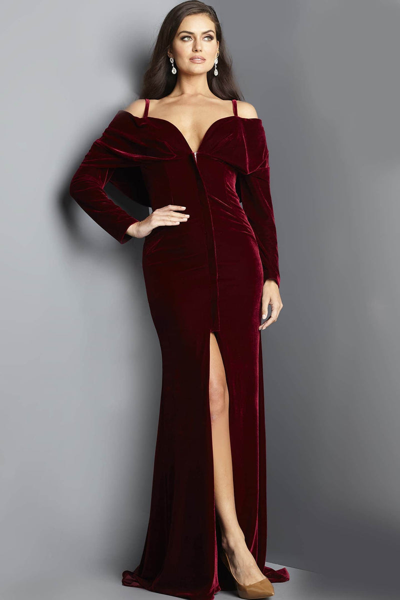 Sexy Off The Shoulder Sheath Evening Dress Y5803 main image 1