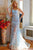 Jovani - 02895 One Shoulder Embellished Illusion Mermaid Gown Prom Dresses 00 / Light-Blue