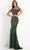 Jovani - 03124 Beaded Cold Shoulder Sheath Gown Evening Dresses
