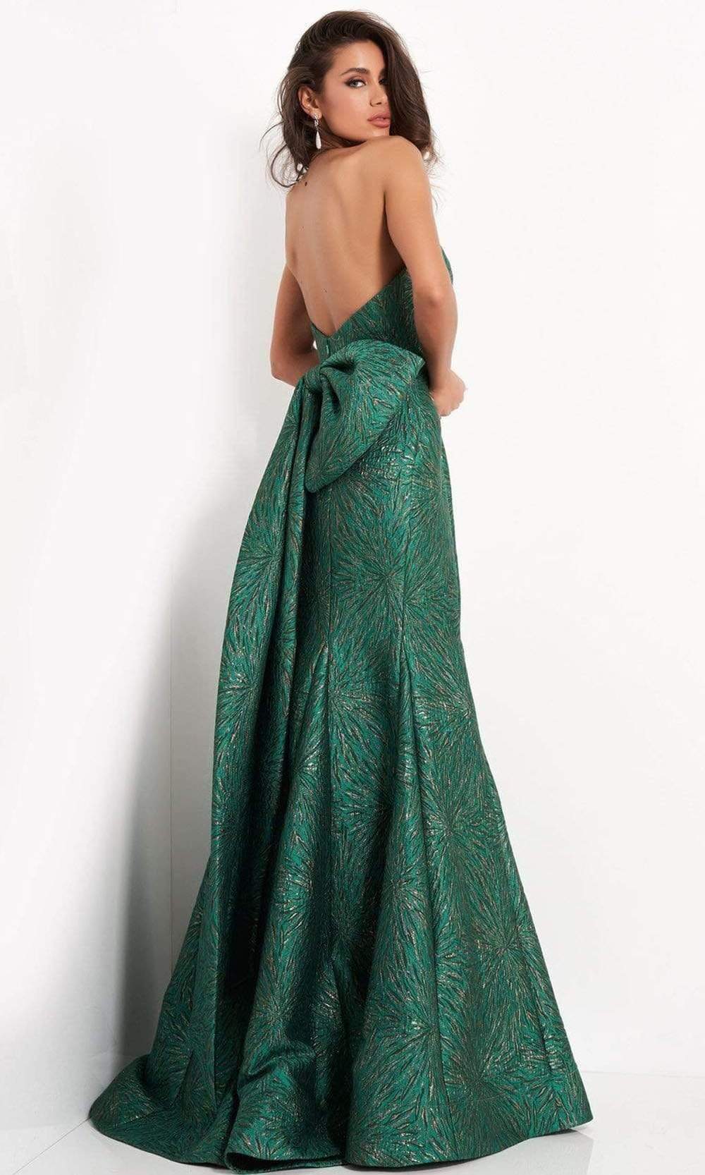 open back jacquard dress Open back jacquard dress