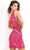 Jovani - 06016 One Shoulder Chevron Sequin Cocktail Dress Homecoming Dresses