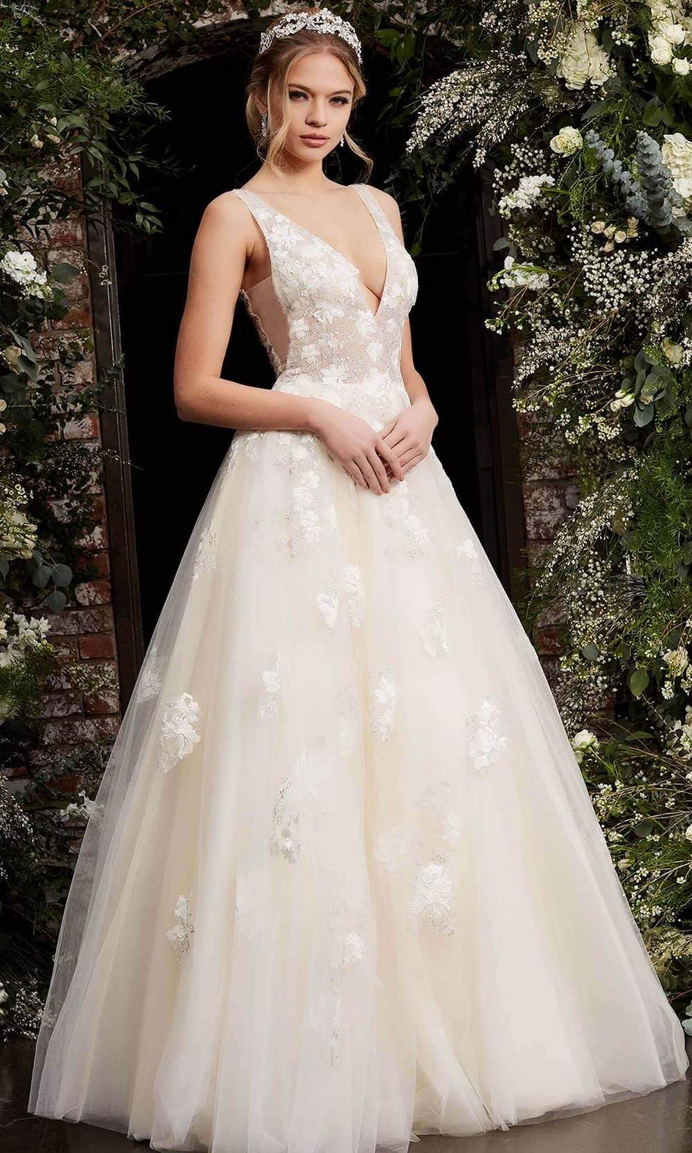 cream ball dresses Cream Long Wedding Dress