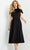 Jovani - 06782 Tea Length High Neck A-Line Dress Cocktail Dresses