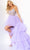 Jovani - 07231 Beaded High Low Tulle Gown Prom Dresses 00 / Lilac