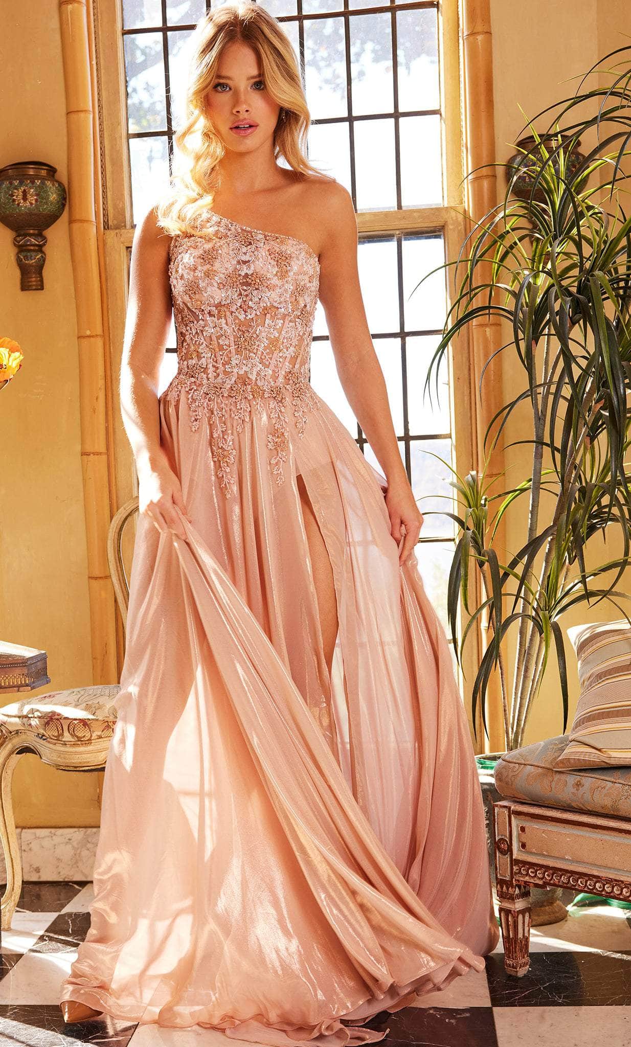Jovani 07257 - Floral Illusion Bodice Long Classic Prom Gown Couture Candy Jovani 07257 - Floral Illusion Bodice Long Classic Prom Gown Couture Candy