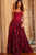 Jovani - 07304 Strapless Lace Appliqued Gown Evening Dresses