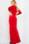 Jovani - 07320 Long Sleeves High Slit Sheath Dress Evening Dresses