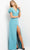 Jovani 07525 - Puffed Sleeve Mermaid Evening Gown Evening Dresses 00 / Seafoam