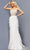 Jovani 08525 - V-Neck Feathered Sheath Prom Dress Special Occasion Dress
