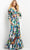 Jovani 08584 - Quarter Length Sleeve V-neck Long Dress Evening Dresses