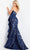 Jovani 08685 - Straight Across Trumpet Dress with Shawl Prom Dresses