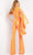 Jovani - 09112 One Shoulder Bell Sleeves Sequin Jumpsuit Prom Dresses
