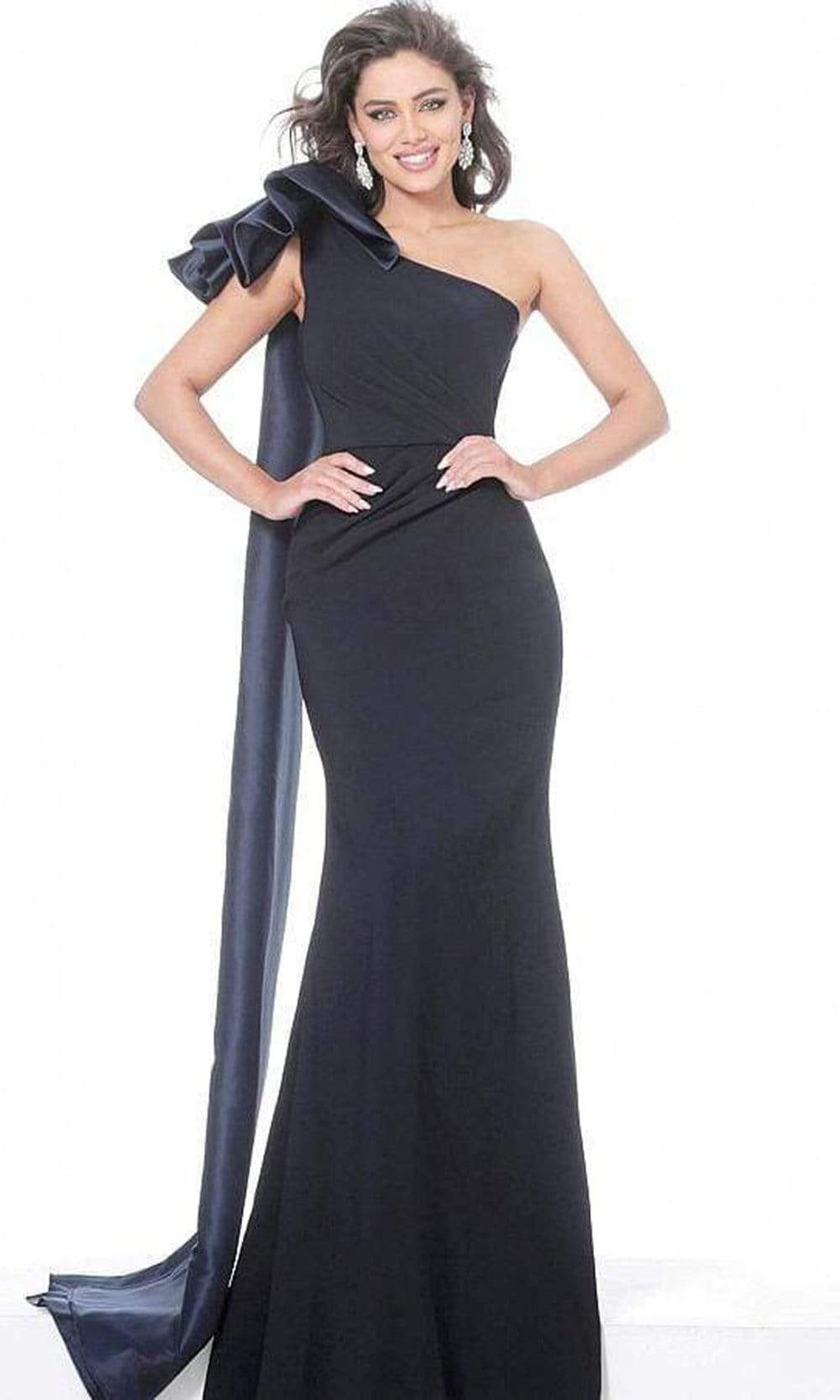 Jovani Evenings Dress 1008 Navy / 10 Jovani Evenings Dress 1008 Navy / 10