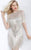 Jovani - 11999 Embellished Jewel Neck Fringe Fitted Dress Party Dresses