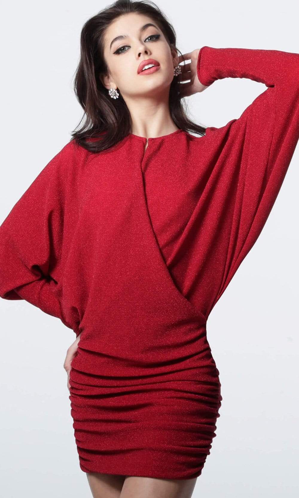 batwing sleeve cocktail dress Barton Striped Batwing Sleeve Gown Tadashi Shoji Official Online Boutique