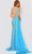 Jovani 22602 - Bedazzled Asymmetric Slit Gown Prom Dresses