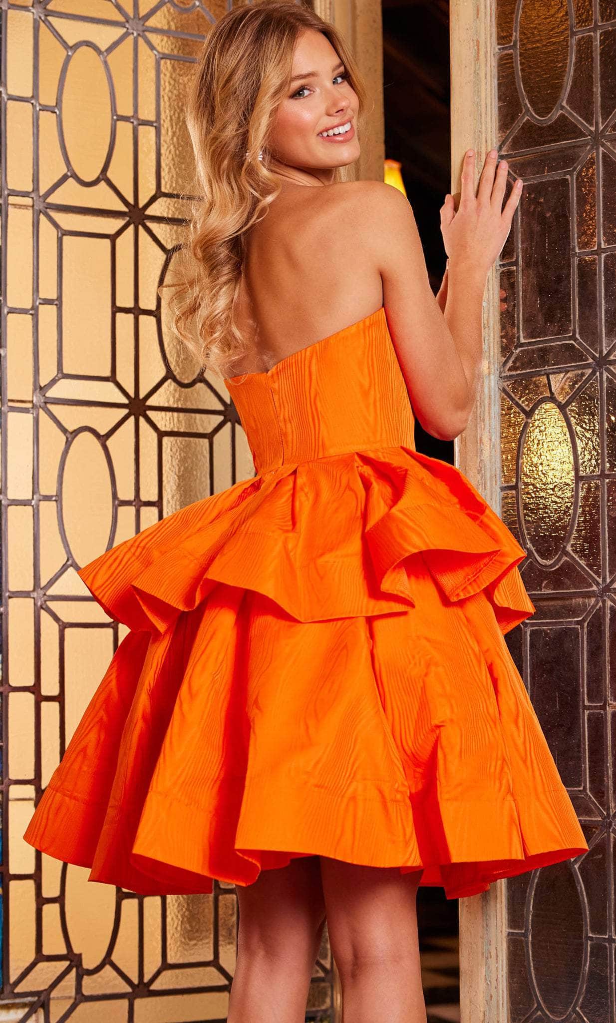 Jovani 22920 - Straight Across After Prom Cocktail Dress 4 / Purple Jovani 22920 - Straight Across After Prom Cocktail Dress 4 / Purple