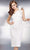 Jovani - 23886 Ruffled One Shoulder Strap Cocktail Dress Cocktail Dresses 0 / White