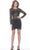 Jovani - 3148 Embellished Long Sleeve Sheath Dress Cocktail Dresses 00 / Black